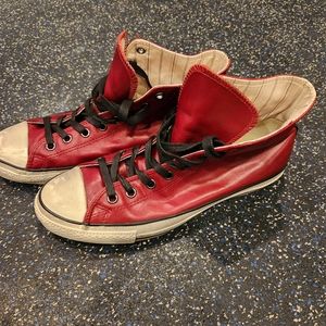 Converse John Varvatos Leater high tops Oxblood